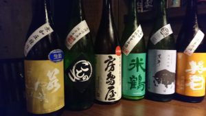 日本酒開栓多数。