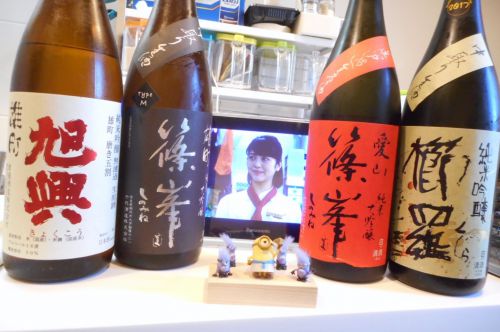 【味クラッフェ】俺Presents『720mlで旨かった日本酒4本を1800mlでオカワリ同時開栓』#旭興/篠峯/櫛羅