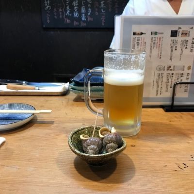 鶯谷で貝焼きと日本酒