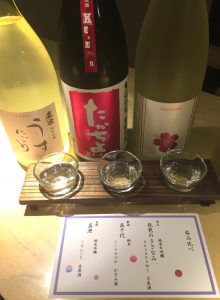 春の日本酒呑み比べ