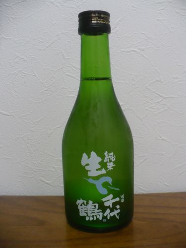 東京地酒・千代鶴の純米生酒と肴は大阪産の生しらすとボラの刺身！