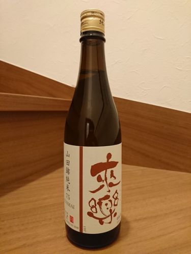 明石地酒・来楽の純米酒と肴は兵庫県産のシラス干し