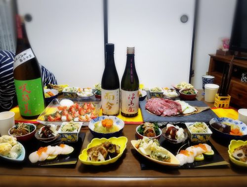 【家飲み/日本酒】而今 純米吟醸 東条山田錦 / 津島屋 雄町♥ 純米大吟醸 * 誕生日会① おもてなし☆